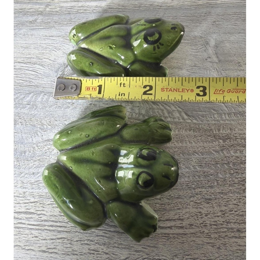 Vintage Glazed Anatomically Correct Ceramic Frogs Naughty Male And Female 2.5" - Picture 10 of 10